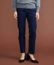 F6LAS43230 MICHEL KLEIN(小さいサイズ)(メゾン ドゥ サンク) [小さいサイズ]裏起毛ストレッチデニム（インディゴ） ネイビー(57)