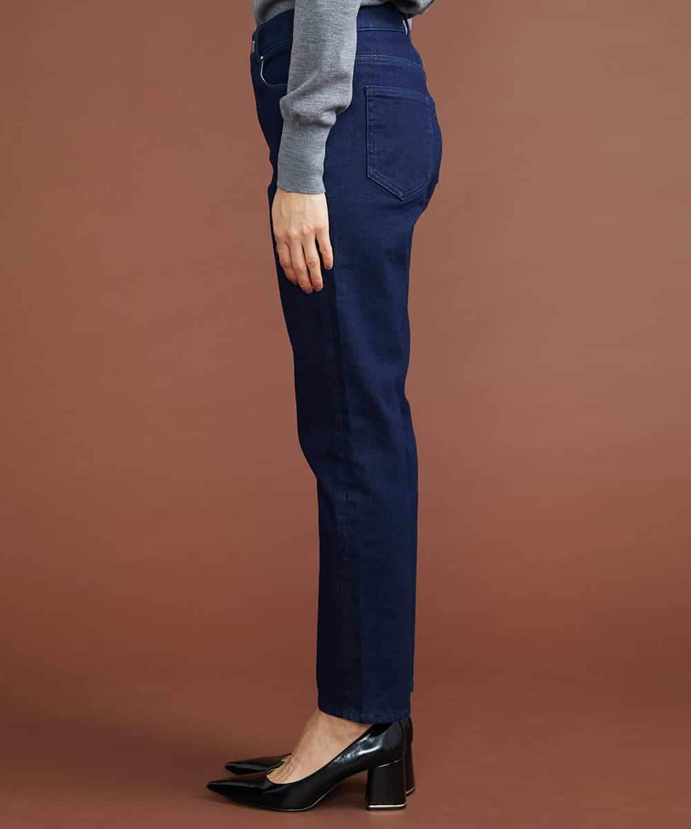 F6LAS43230 MICHEL KLEIN(小さいサイズ)(メゾン ドゥ サンク) [小さいサイズ]裏起毛ストレッチデニム（インディゴ） ネイビー(57)
