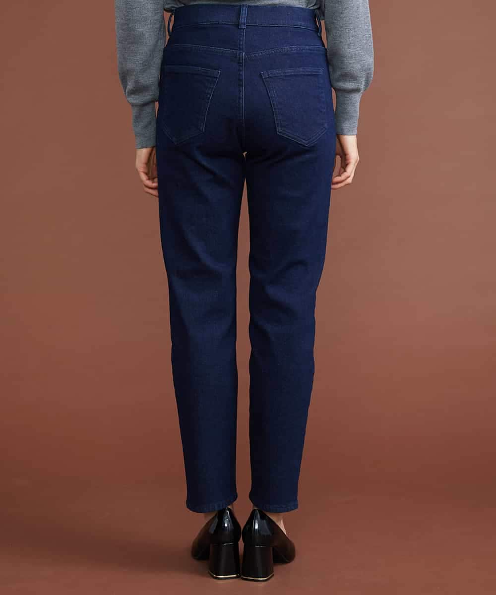 F6LAS43230 MICHEL KLEIN(小さいサイズ)(メゾン ドゥ サンク) [小さいサイズ]裏起毛ストレッチデニム（インディゴ） ネイビー(57)