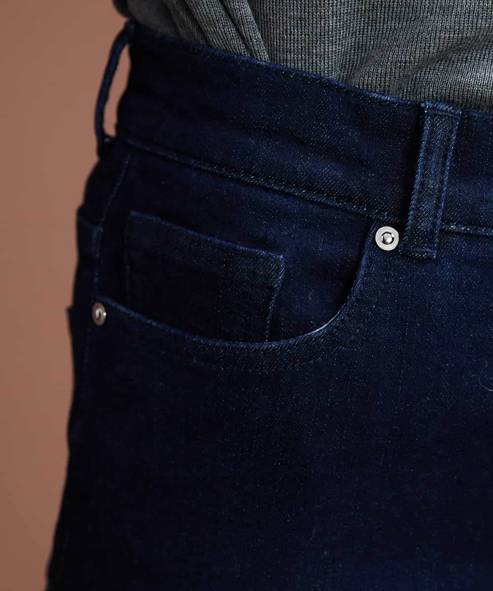 F6LAS43230 MICHEL KLEIN(小さいサイズ)(メゾン ドゥ サンク) [小さいサイズ]裏起毛ストレッチデニム（インディゴ） ネイビー(57)