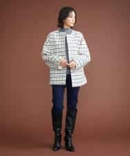 F6LAS43230 MICHEL KLEIN(小さいサイズ)(メゾン ドゥ サンク) [小さいサイズ]裏起毛ストレッチデニム（インディゴ） ネイビー(57)