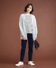 F6LAS43230 MICHEL KLEIN(小さいサイズ)(メゾン ドゥ サンク) [小さいサイズ]裏起毛ストレッチデニム（インディゴ） ネイビー(57)