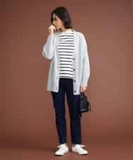 F6LAS43230 MICHEL KLEIN(小さいサイズ)(メゾン ドゥ サンク) [小さいサイズ]裏起毛ストレッチデニム（インディゴ） ネイビー(57)