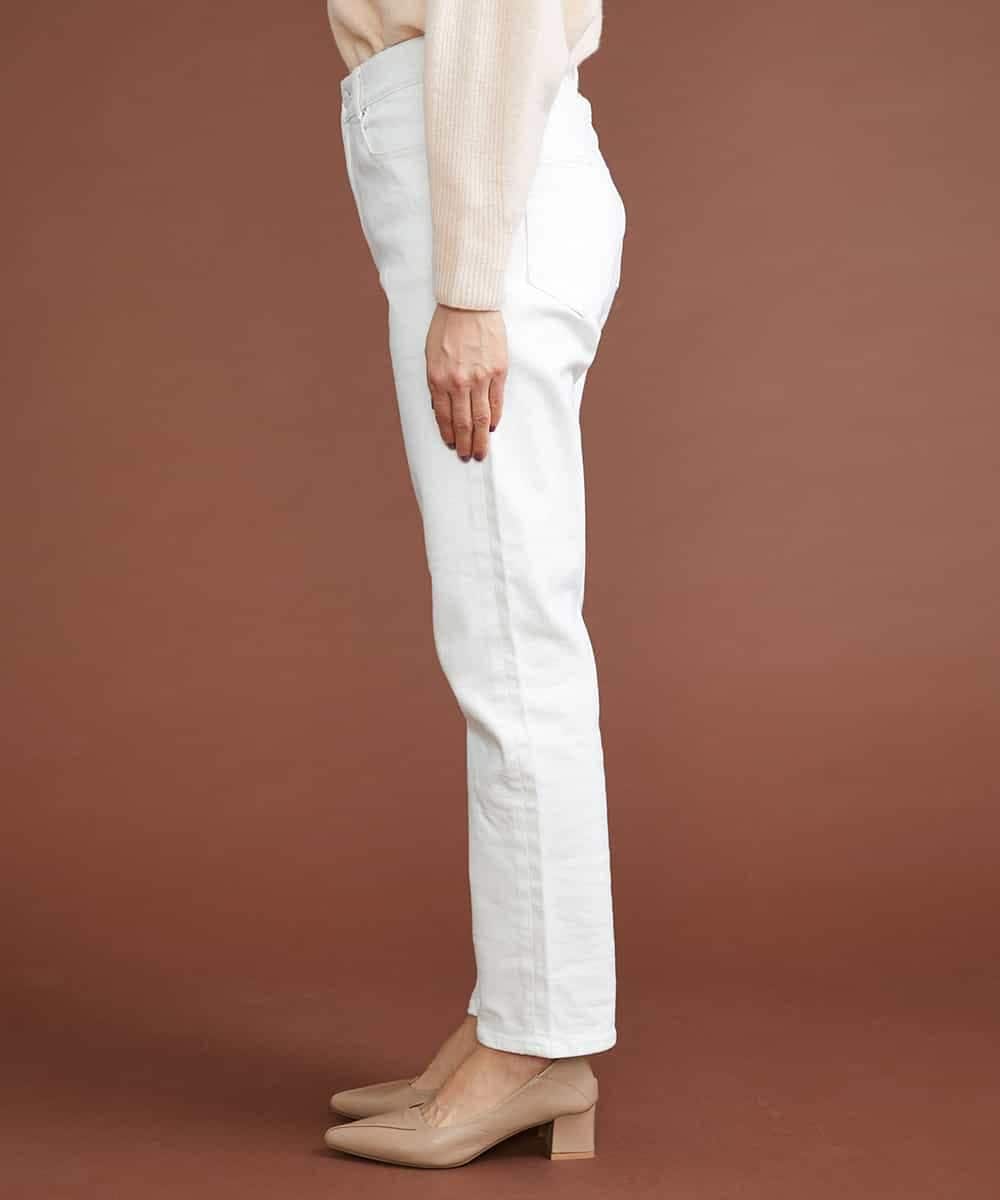 F6LAT43230 MICHEL KLEIN(小さいサイズ)(メゾン ドゥ サンク) [小さいサイズ]裏起毛ストレッチデニム（ホワイト） ホワイト(90)