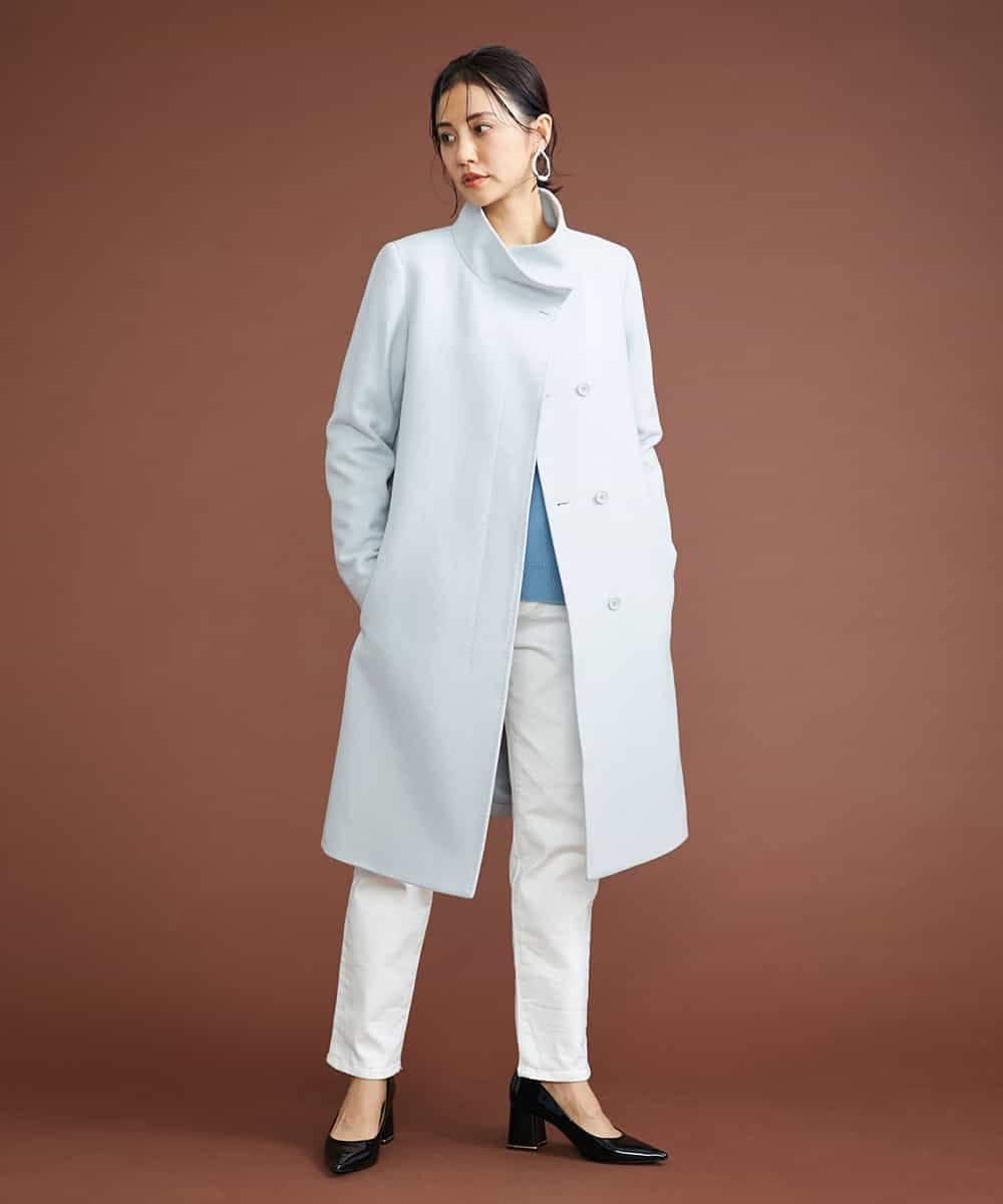 F6LAT43230 MICHEL KLEIN(小さいサイズ)(メゾン ドゥ サンク) [小さいサイズ]裏起毛ストレッチデニム（ホワイト） ホワイト(90)