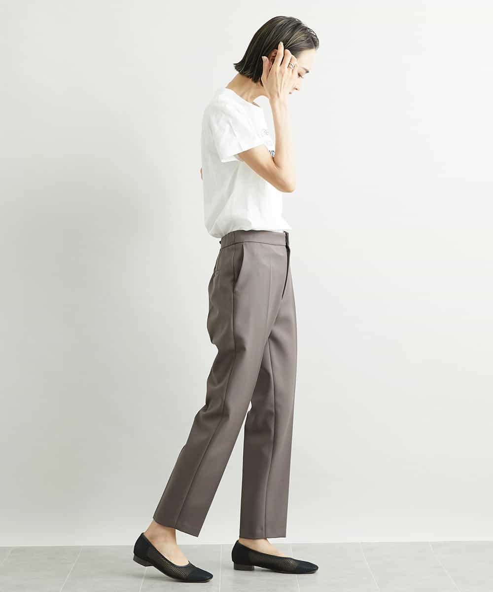 F6LAV09200 MICHEL KLEIN(小さいサイズ)(メゾン ドゥ サンク) [小さいサイズ]ストレッチテーパードパンツ(裏地なし) ブラック(94)