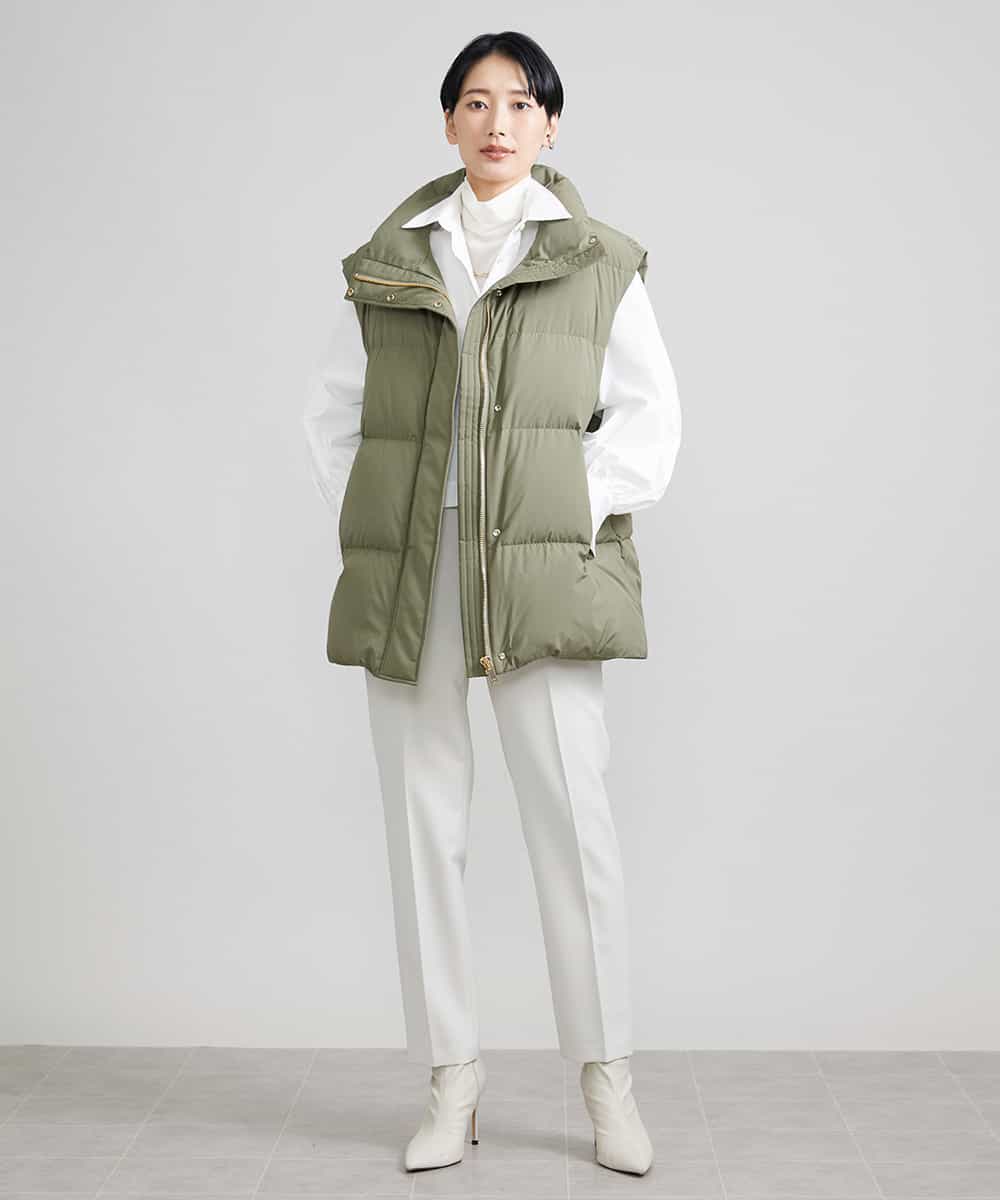 F6LAV09200 MICHEL KLEIN(小さいサイズ)(メゾン ドゥ サンク) [小さいサイズ]ストレッチテーパードパンツ(裏地なし) ブラック(94)