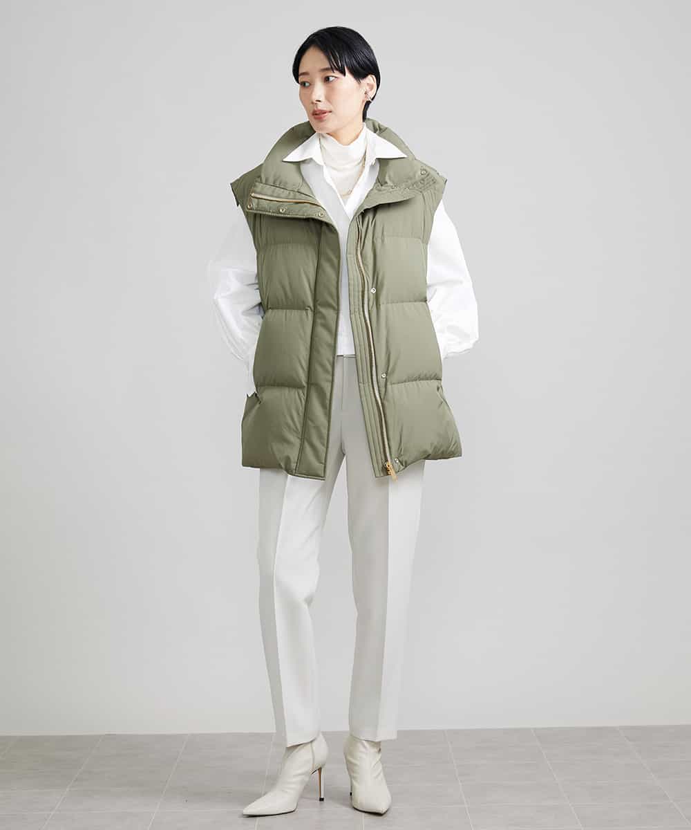 F6LAV09200 MICHEL KLEIN(小さいサイズ)(メゾン ドゥ サンク) [小さいサイズ]ストレッチテーパードパンツ(裏地なし) ブラック(94)