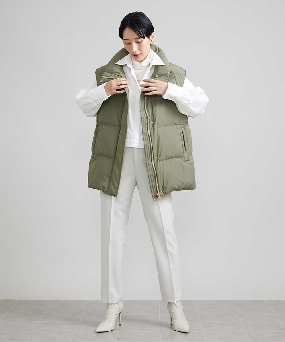 F6LAV09200 MICHEL KLEIN(小さいサイズ)(メゾン ドゥ サンク) [小さいサイズ]ストレッチテーパードパンツ(裏地なし) ブラック(94)