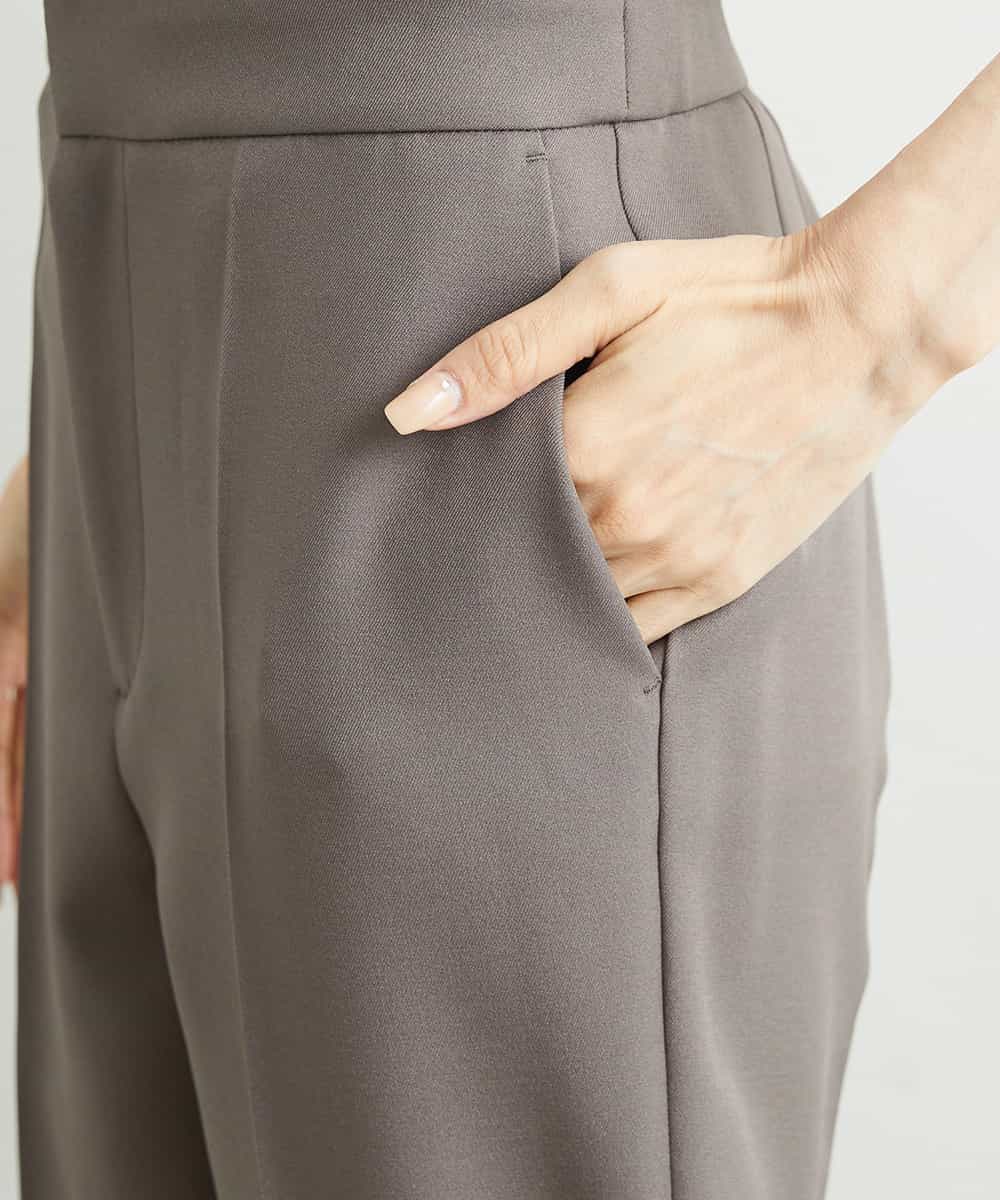 F6LAV09200 MICHEL KLEIN(小さいサイズ)(メゾン ドゥ サンク) [小さいサイズ]ストレッチテーパードパンツ(裏地なし) ブラック(94)