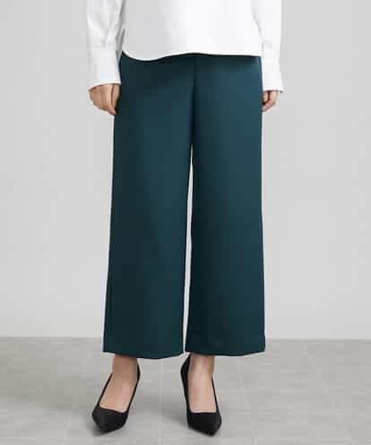 F6LAV10180 MICHEL KLEIN(小さいサイズ) [小さいサイズ]ストレッチワイドパンツ(定番シルエット/裏地なし/長め)