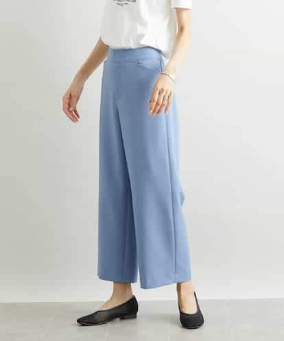 F6LAV10180  [小さいサイズ]ストレッチワイドパンツ(定番シルエット/裏地なし/長め)