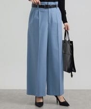 F6LAV39230 MICHEL KLEIN(小さいサイズ)(メゾン ドゥ サンク) [小さいサイズ]2WAYストレッチハイウエストバレルパンツ ブルー(55)