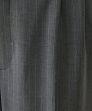 F6LAV39230 MICHEL KLEIN(小さいサイズ)(メゾン ドゥ サンク) [小さいサイズ]2WAYストレッチハイウエストバレルパンツ グレーストライプ(92)