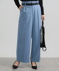 F6LAV39230 MICHEL KLEIN(小さいサイズ)(メゾン ドゥ サンク) [小さいサイズ]2WAYストレッチハイウエストバレルパンツ グレーストライプ(92)