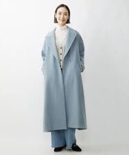 F6LAV39230 MICHEL KLEIN(小さいサイズ)(メゾン ドゥ サンク) [小さいサイズ]2WAYストレッチハイウエストバレルパンツ グレーストライプ(92)