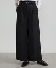 F6LAV39230 MICHEL KLEIN(小さいサイズ)(メゾン ドゥ サンク) [小さいサイズ]2WAYストレッチハイウエストバレルパンツ スミクロ(94)