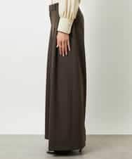 F6LBD28220 MICHEL KLEIN(小さいサイズ)(メゾン ドゥ サンク) [小さいサイズ]チェック柄2タックワイドパンツ ブラウン