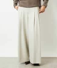 F6LBE28220 MICHEL KLEIN(小さいサイズ)(メゾン ドゥ サンク) [小さいサイズ]2タックワイドパンツ オフホワイト