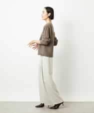 F6LBE28220 MICHEL KLEIN(小さいサイズ)(メゾン ドゥ サンク) [小さいサイズ]2タックワイドパンツ オフホワイト