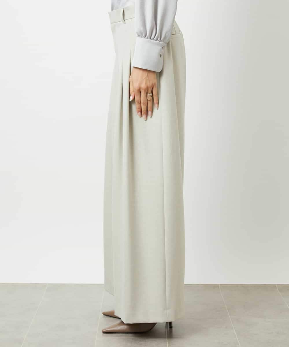 F6LBE28220 MICHEL KLEIN(小さいサイズ)(メゾン ドゥ サンク) [小さいサイズ]2タックワイドパンツ オフホワイト