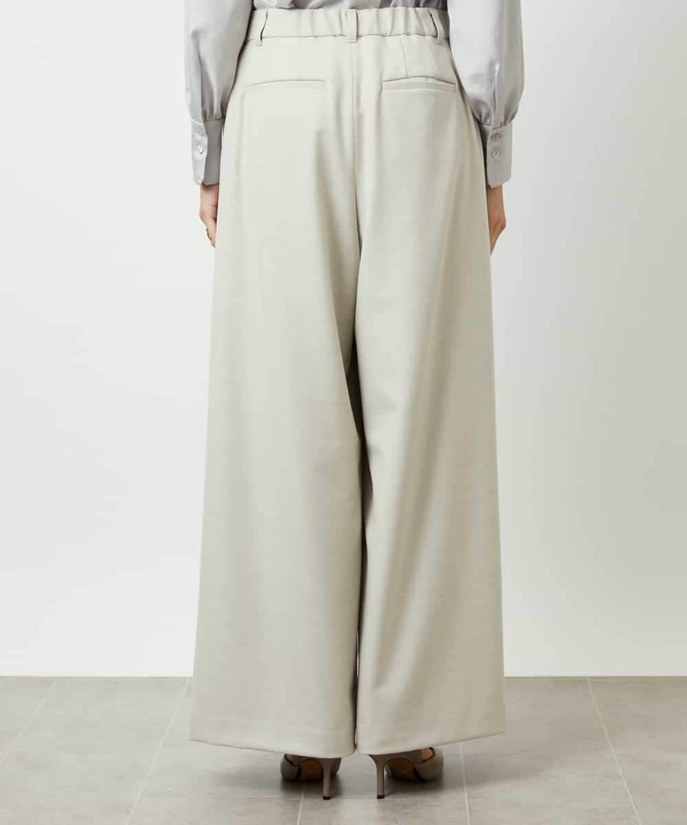 F6LBE28220 MICHEL KLEIN(小さいサイズ)(メゾン ドゥ サンク) [小さいサイズ]2タックワイドパンツ オフホワイト