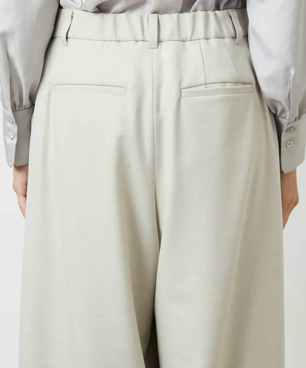 F6LBE28220 MICHEL KLEIN(小さいサイズ)(メゾン ドゥ サンク) [小さいサイズ]2タックワイドパンツ オフホワイト