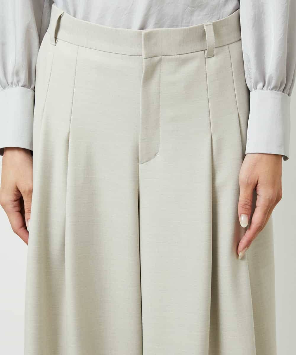 F6LBE28220 MICHEL KLEIN(小さいサイズ)(メゾン ドゥ サンク) [小さいサイズ]2タックワイドパンツ オフホワイト