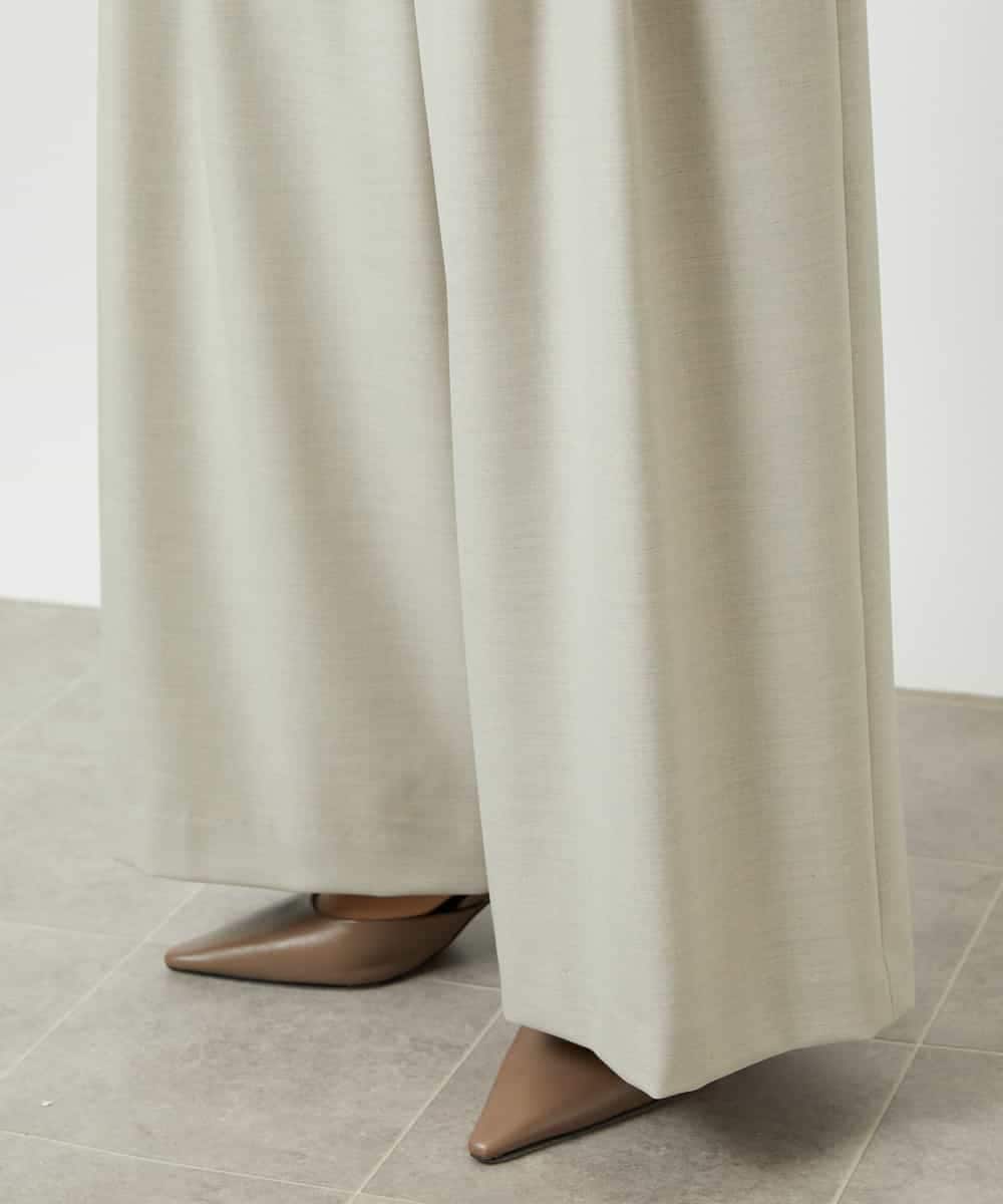 F6LBE28220 MICHEL KLEIN(小さいサイズ)(メゾン ドゥ サンク) [小さいサイズ]2タックワイドパンツ オフホワイト