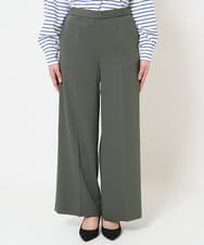 F6LDA08210 MICHEL KLEIN(小さいサイズ)(メゾン ドゥ サンク) [小さいサイズ]ワイドパンツ(セットアップ対応/洗える) ネイビー