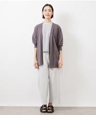 F6LDA17180 MICHEL KLEIN(小さいサイズ)(メゾン ドゥ サンク) [小さいサイズ]ドライストレッチワイドパンツ(定番人気) ライトイエロー