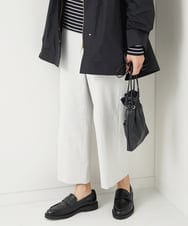 F6LDA17180 MICHEL KLEIN(小さいサイズ)(メゾン ドゥ サンク) [小さいサイズ]ドライストレッチワイドパンツ(定番人気) ライトイエロー