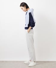 F6LDA18200 MICHEL KLEIN(小さいサイズ)(メゾン ドゥ サンク) [小さいサイズ]ドライストレッチテーパードパンツ(定番素材) ライトイエロー