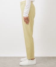 F6LDA18200 MICHEL KLEIN(小さいサイズ)(メゾン ドゥ サンク) [小さいサイズ]ドライストレッチテーパードパンツ(定番素材) ライトイエロー