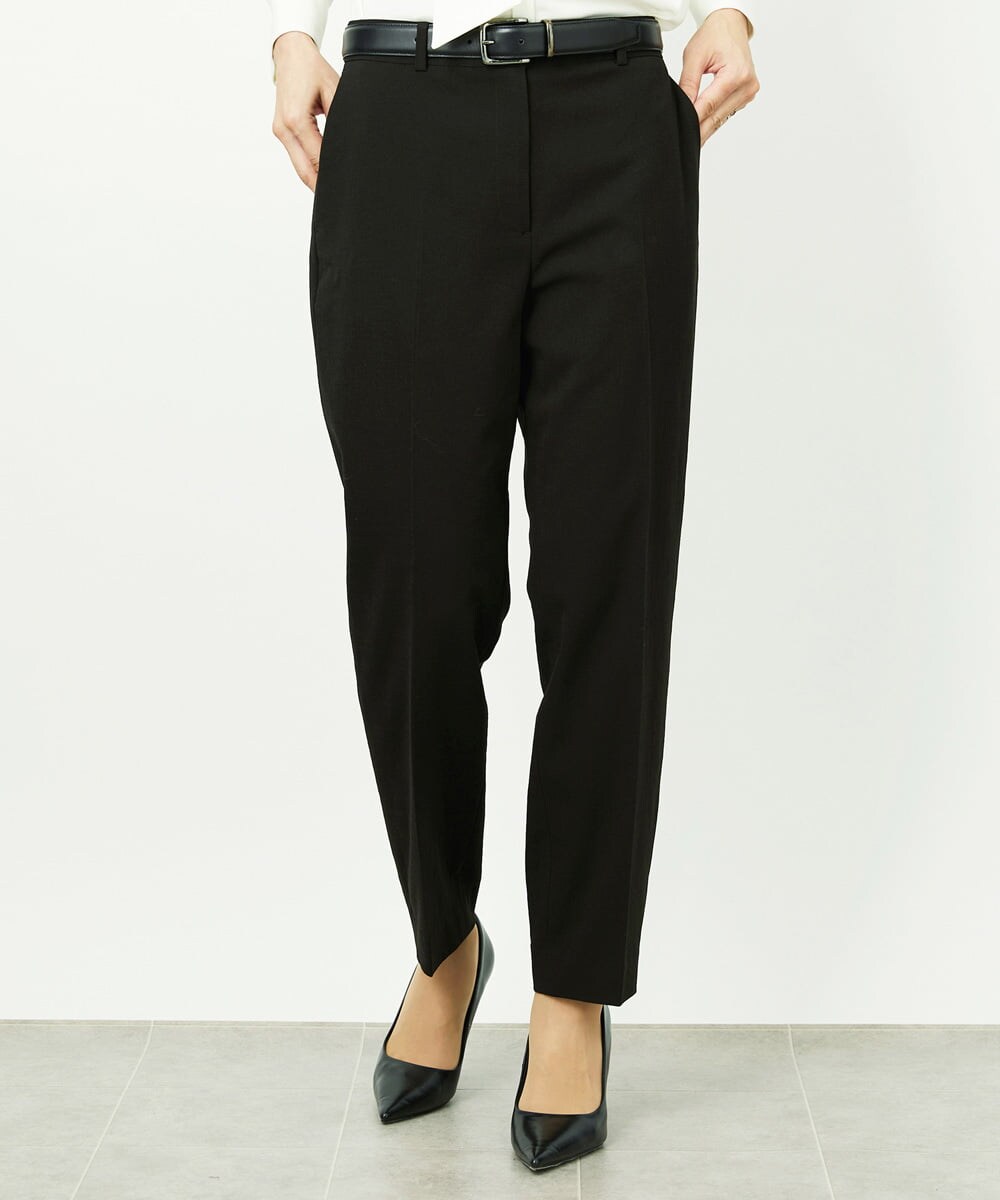 F6LDD01260 MICHEL KLEIN(小さいサイズ)(メゾン ドゥ サンク) [小さいサイズ][セットアップ対応]テーパードパンツ グレー