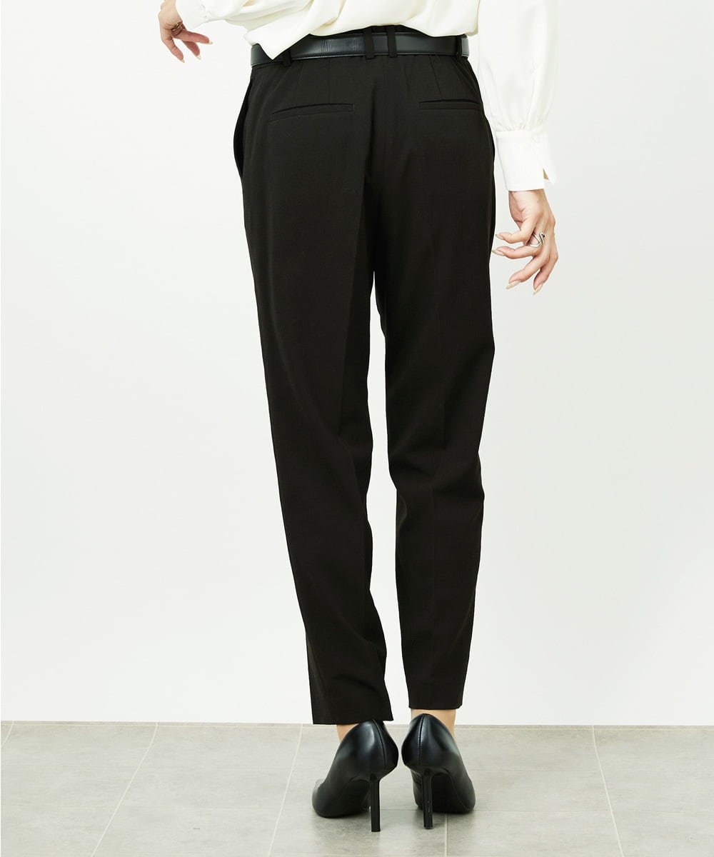 F6LDD01260 MICHEL KLEIN(小さいサイズ)(メゾン ドゥ サンク) [小さいサイズ][セットアップ対応]テーパードパンツ グレー