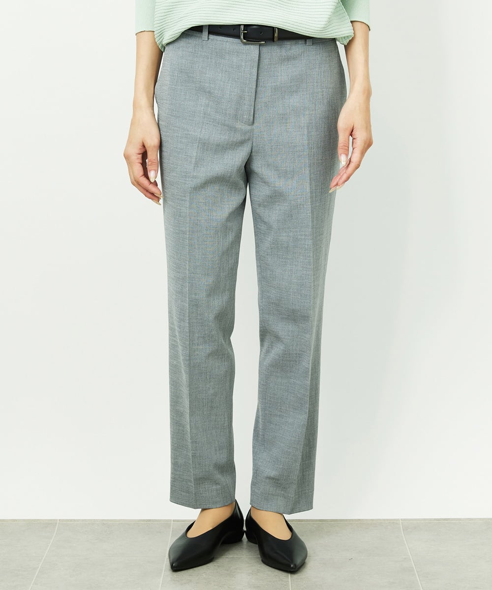 F6LDD01260 MICHEL KLEIN(小さいサイズ)(メゾン ドゥ サンク) [小さいサイズ][セットアップ対応]テーパードパンツ グレー