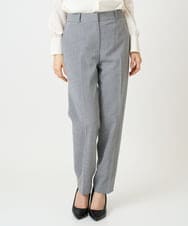 F6LDD01260 MICHEL KLEIN(小さいサイズ)(メゾン ドゥ サンク) [小さいサイズ][セットアップ対応]テーパードパンツ グレー