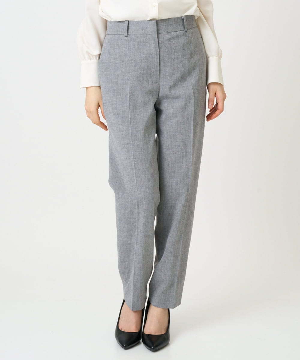 F6LDD01260 MICHEL KLEIN(小さいサイズ)(メゾン ドゥ サンク) [小さいサイズ][セットアップ対応]テーパードパンツ グレー