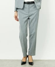 F6LDD01260 MICHEL KLEIN(小さいサイズ)(メゾン ドゥ サンク) [小さいサイズ][セットアップ対応]テーパードパンツ グレー