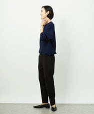 F6LDD01260 MICHEL KLEIN(小さいサイズ)(メゾン ドゥ サンク) [小さいサイズ][セットアップ対応]テーパードパンツ グレー