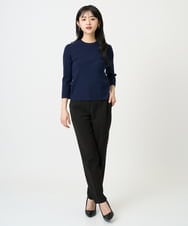 F6LDD01260 MICHEL KLEIN(小さいサイズ)(メゾン ドゥ サンク) [小さいサイズ][セットアップ対応]テーパードパンツ グレー