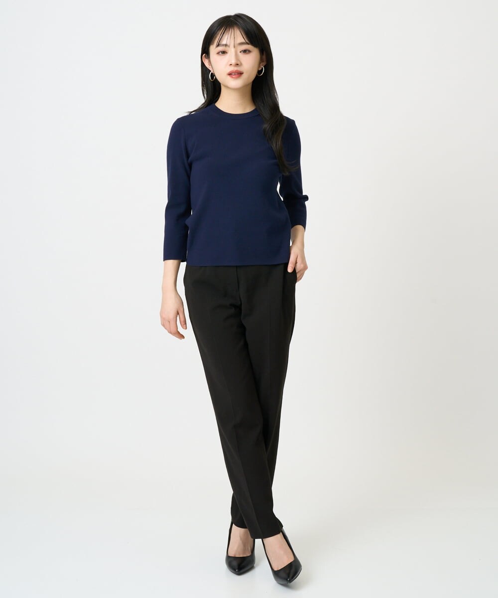 F6LDD01260 MICHEL KLEIN(小さいサイズ)(メゾン ドゥ サンク) [小さいサイズ][セットアップ対応]テーパードパンツ グレー