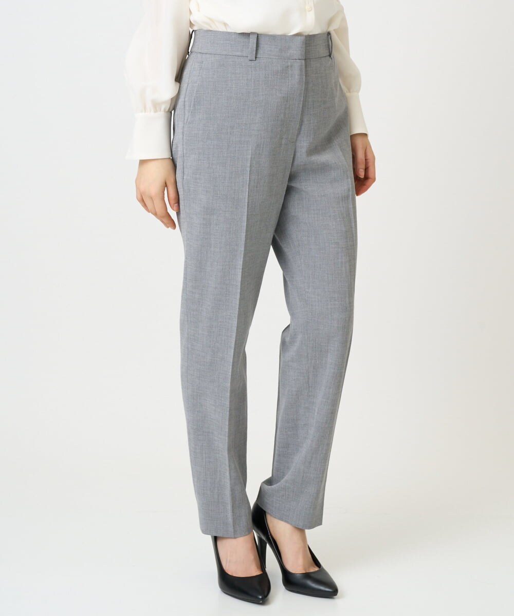 F6LDD01260 MICHEL KLEIN(小さいサイズ)(メゾン ドゥ サンク) [小さいサイズ][セットアップ対応]テーパードパンツ グレー