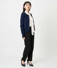 F6LDD01260 MICHEL KLEIN(小さいサイズ)(メゾン ドゥ サンク) [小さいサイズ][セットアップ対応]テーパードパンツ グレー