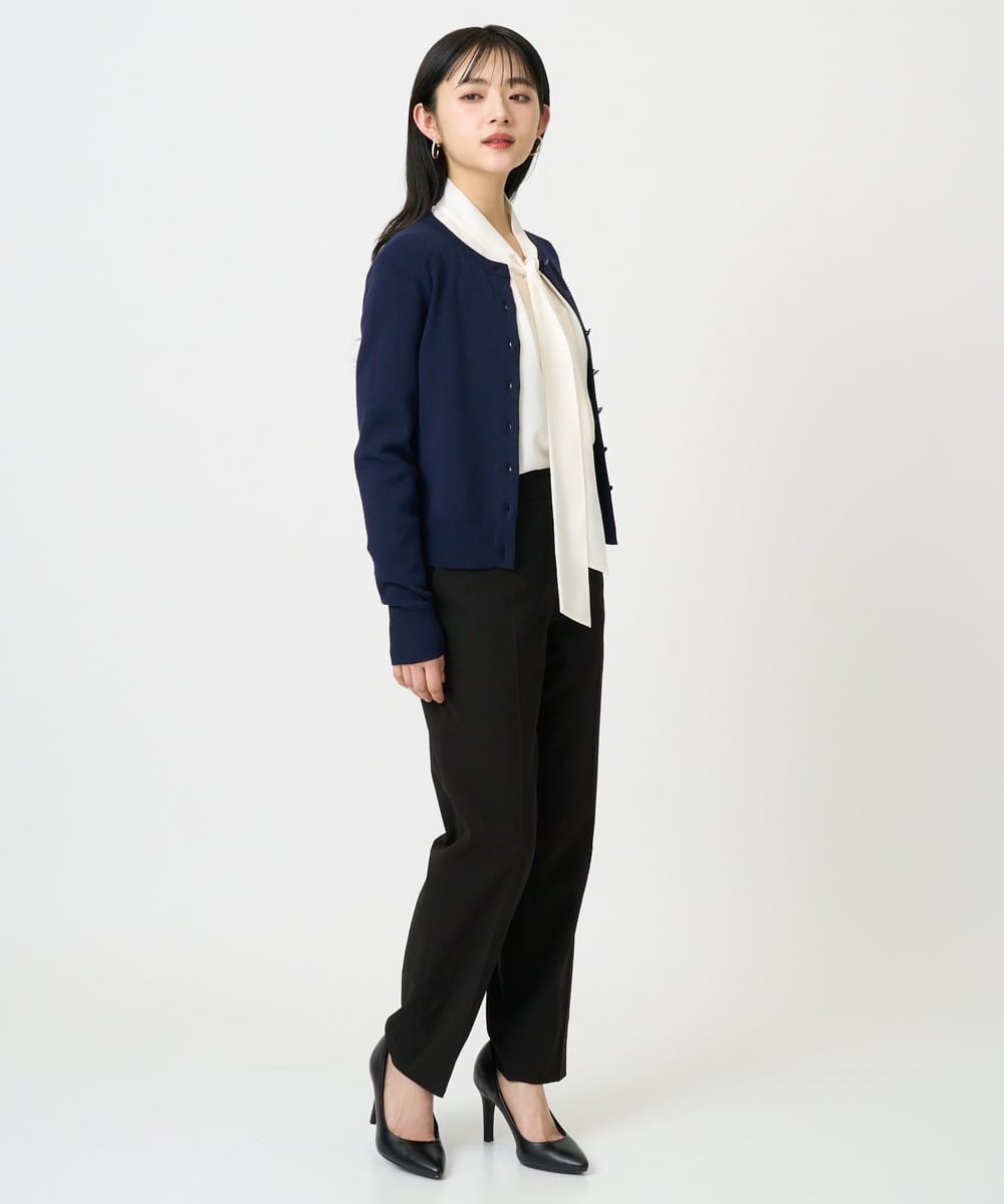 F6LDD01260 MICHEL KLEIN(小さいサイズ)(メゾン ドゥ サンク) [小さいサイズ][セットアップ対応]テーパードパンツ グレー