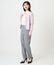 F6LDD01260 MICHEL KLEIN(小さいサイズ)(メゾン ドゥ サンク) [小さいサイズ][セットアップ対応]テーパードパンツ グレー