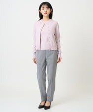 F6LDD01260 MICHEL KLEIN(小さいサイズ)(メゾン ドゥ サンク) [小さいサイズ][セットアップ対応]テーパードパンツ グレー