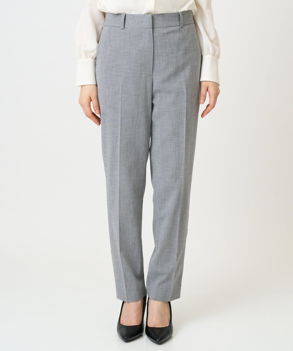 F6LDD01260 MICHEL KLEIN(小さいサイズ)(メゾン ドゥ サンク) [小さいサイズ][セットアップ対応]テーパードパンツ グレー