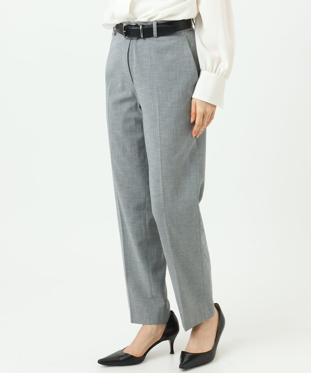 F6LDD01260 MICHEL KLEIN(小さいサイズ)(メゾン ドゥ サンク) [小さいサイズ][セットアップ対応]テーパードパンツ グレー